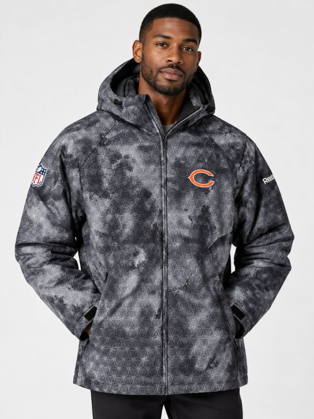 reebok chicago bears on field nfl jacket 🏈 m